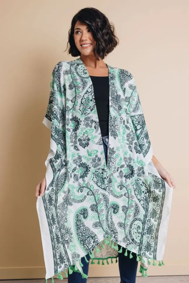 Faith Boho Kimono Stay Warm in Style