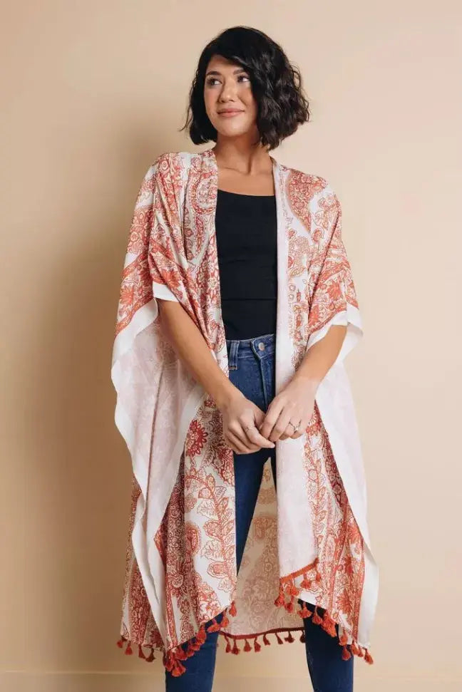 Faith Boho Kimono Stay Warm in Style