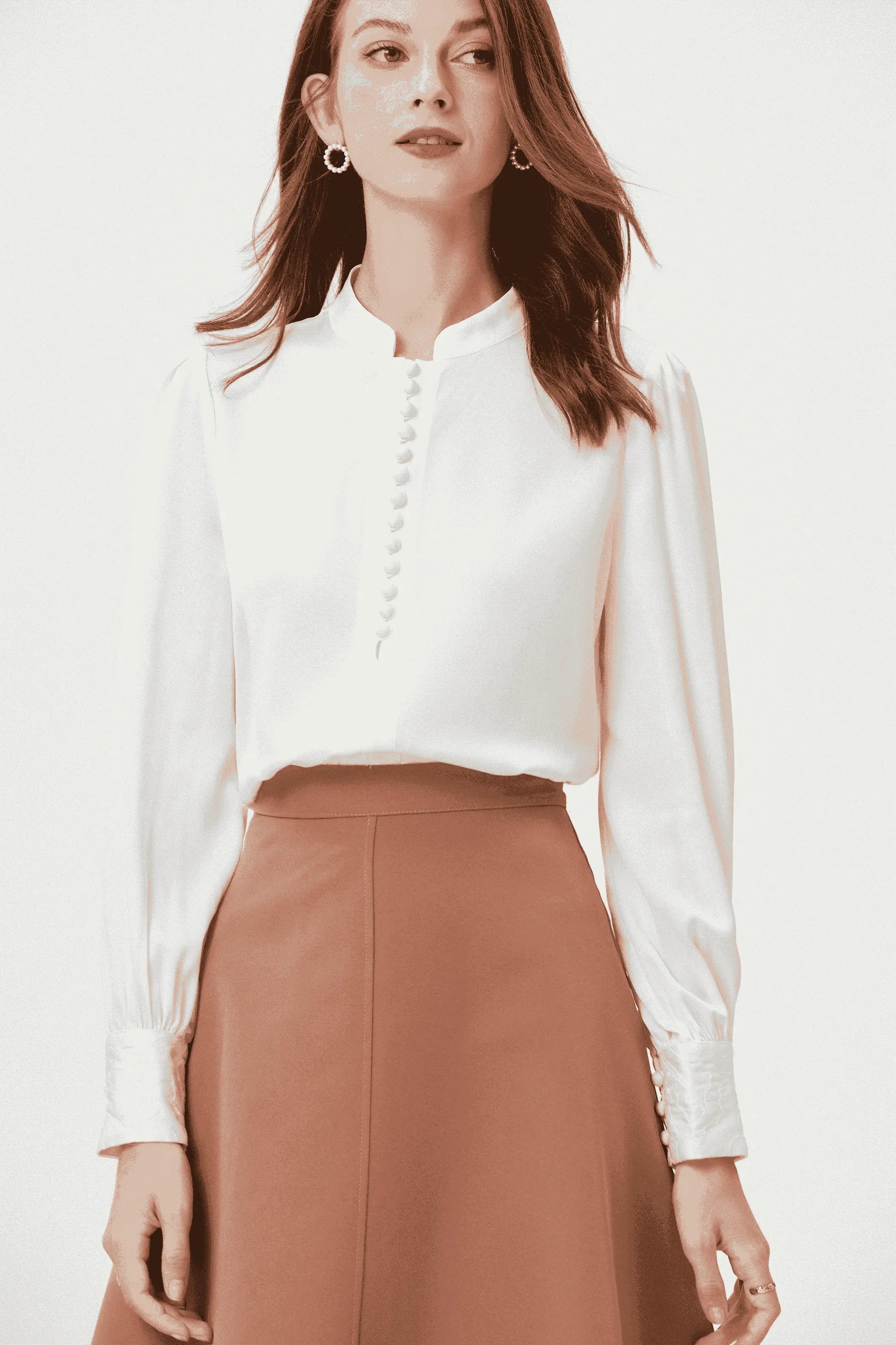 Fangyan | Dolphin Silk Blouse Fangyan