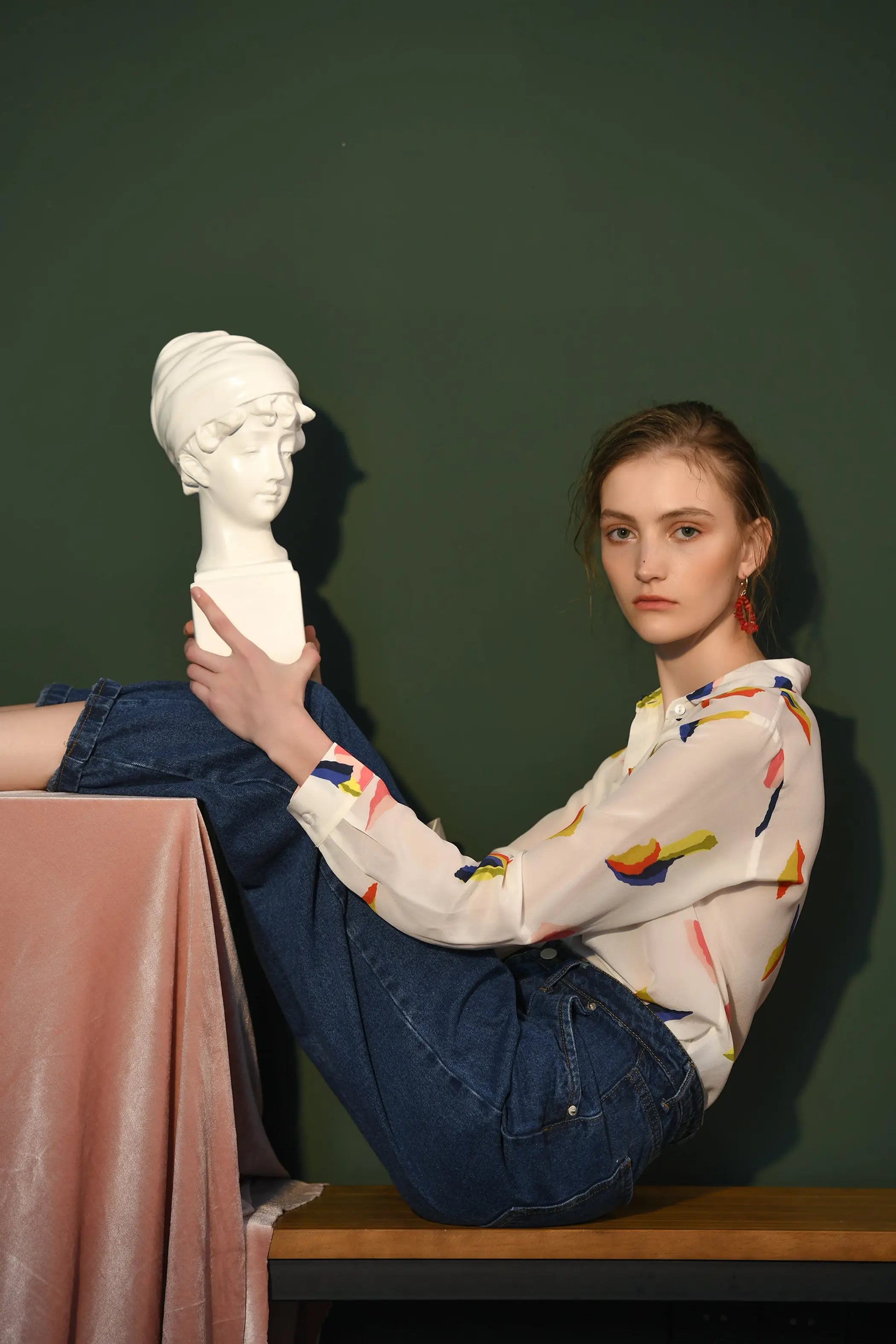 Fangyan | Pelican Silk Blouse Fangyan