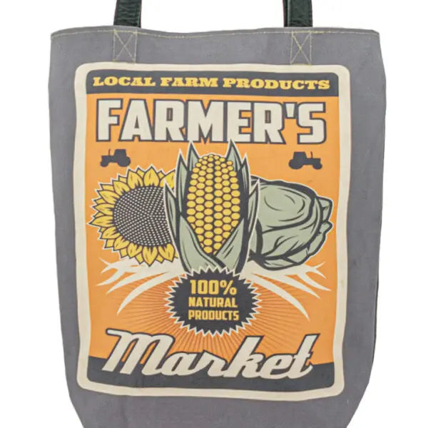 Farmer's Market Recycled Military Tent Tote Vintage Addiction