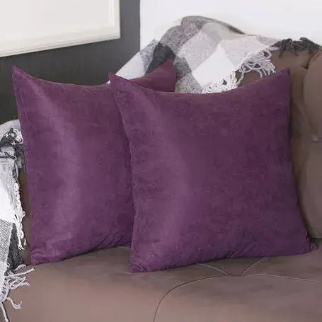 Farmhouse Square and Lumbar Solid Color Throw Pillow Covers Set MIKE & Co. NEW YORK