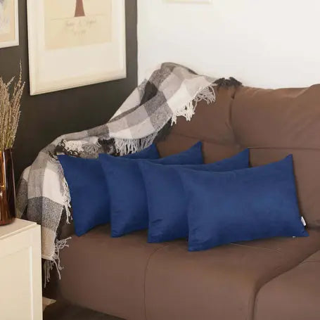 Farmhouse Square and Lumbar Solid Color Throw Pillow Covers Set MIKE & Co. NEW YORK