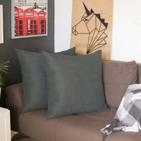Farmhouse Square and Lumbar Solid Color Throw Pillow Covers Set MIKE & Co. NEW YORK