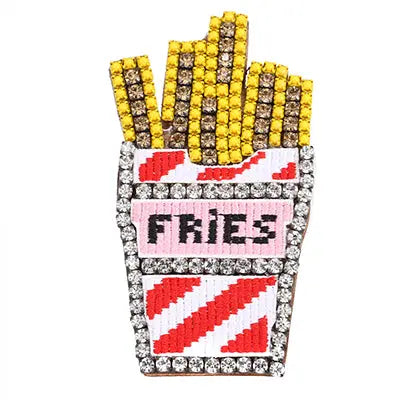 Fashion Fries Rhinestone Pin Cocus Pocus