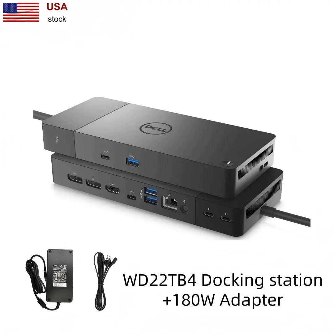 Fast Ship Dell WD22TB4 180W Docking Station Thunderbolt 4 USB-C Hub Dual 8K 4K Monitor for Dell Latitude 7000 USA GreatEagleInc