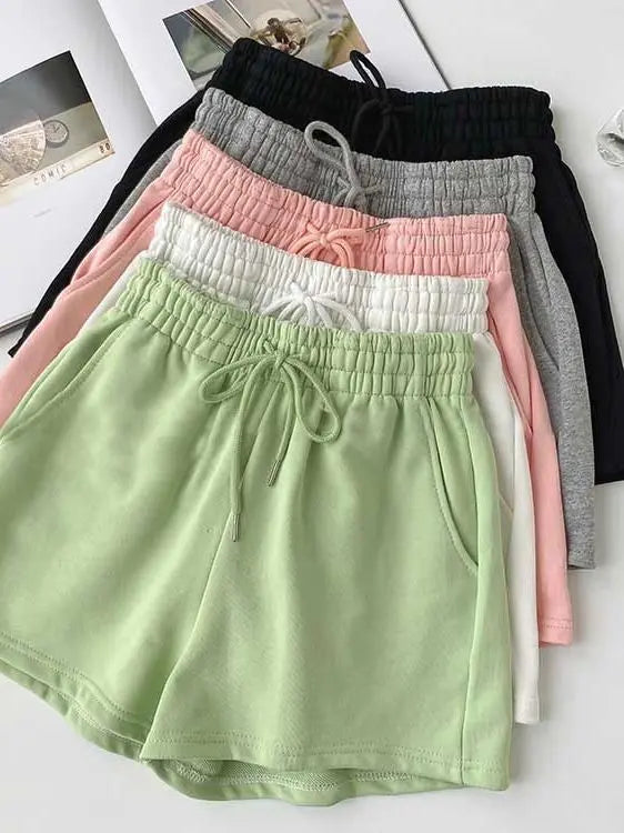Fat mm large size shorts female summer New loose harbor wind leisure sports a word home wide leg hot pants foreign trade ins GreatEagleInc