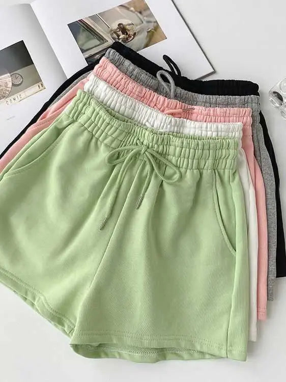 Fat mm large size shorts female summer New loose harbor wind leisure sports a word home wide leg hot pants foreign trade ins GreatEagleInc