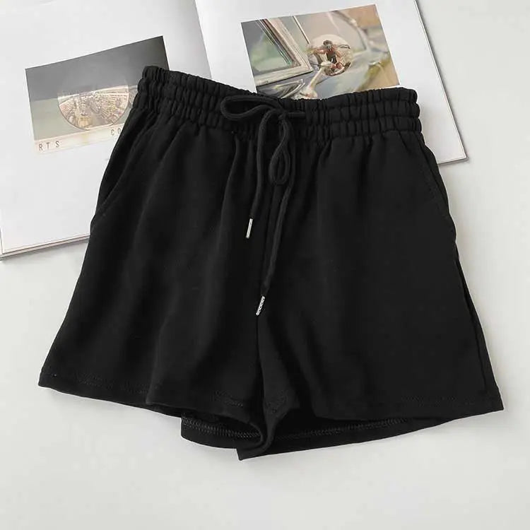 Fat mm large size shorts female summer New loose harbor wind leisure sports a word home wide leg hot pants foreign trade ins GreatEagleInc