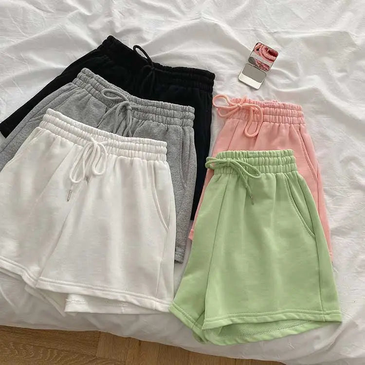Fat mm large size shorts female summer New loose harbor wind leisure sports a word home wide leg hot pants foreign trade ins GreatEagleInc