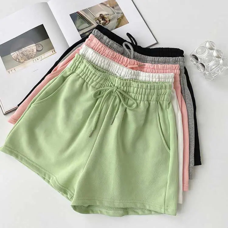 Fat mm large size shorts female summer New loose harbor wind leisure sports a word home wide leg hot pants foreign trade ins GreatEagleInc