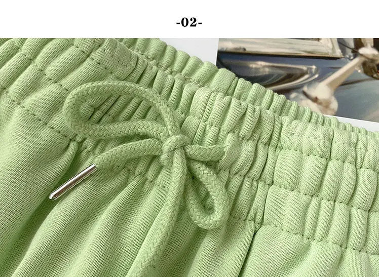 Fat mm large size shorts female summer New loose harbor wind leisure sports a word home wide leg hot pants foreign trade ins GreatEagleInc