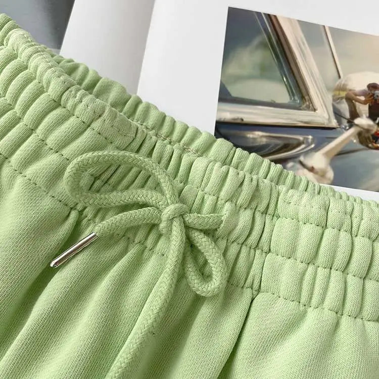 Fat mm large size shorts female summer New loose harbor wind leisure sports a word home wide leg hot pants foreign trade ins GreatEagleInc