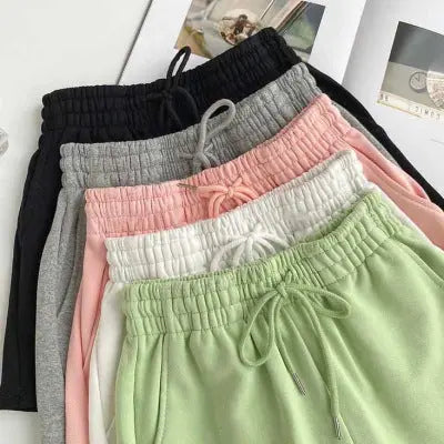 Fat mm large size shorts female summer New loose harbor wind leisure sports a word home wide leg hot pants foreign trade ins GreatEagleInc