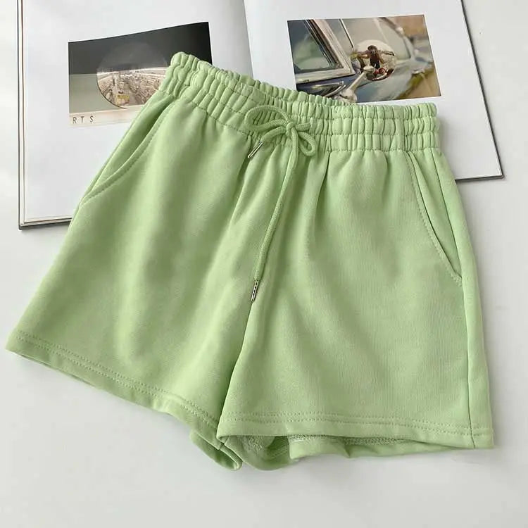 Fat mm large size shorts female summer New loose harbor wind leisure sports a word home wide leg hot pants foreign trade ins GreatEagleInc