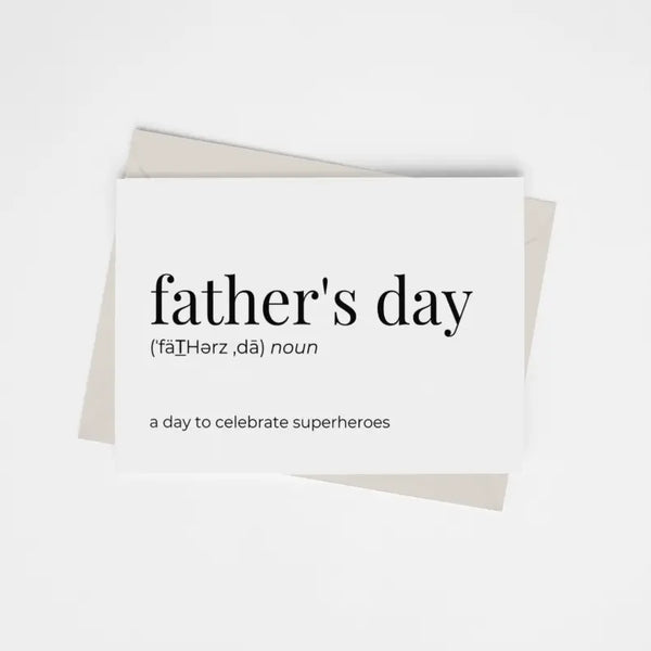 Father's Day - Greeting Card/Wall Art Print Black Cat Bazaar