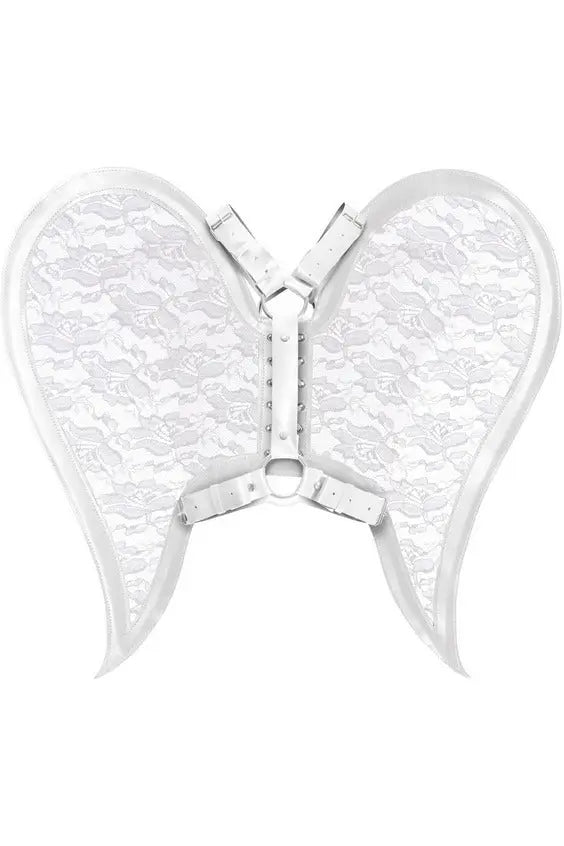 Faux Leather & Lace Angel Wing Body Harness Daisy Corsets