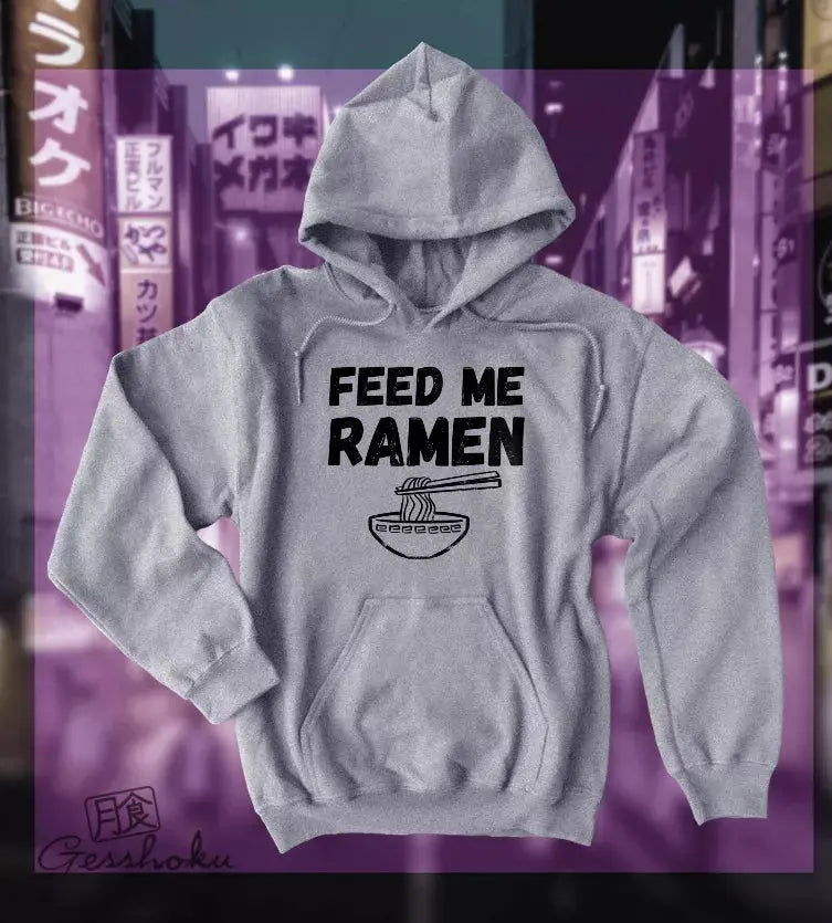 Feed Me Ramen Unisex Fleece Hoodie Gesshoku Designs