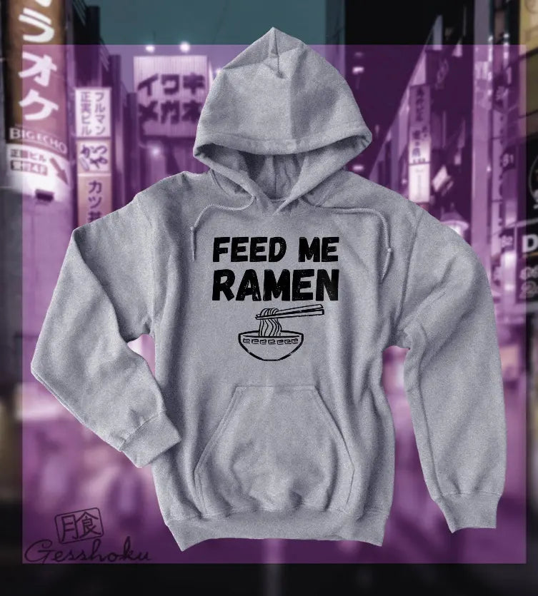 Feed Me Ramen Unisex Fleece Hoodie Gesshoku Designs