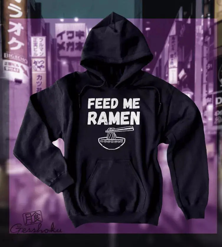 Feed Me Ramen Unisex Fleece Hoodie Gesshoku Designs