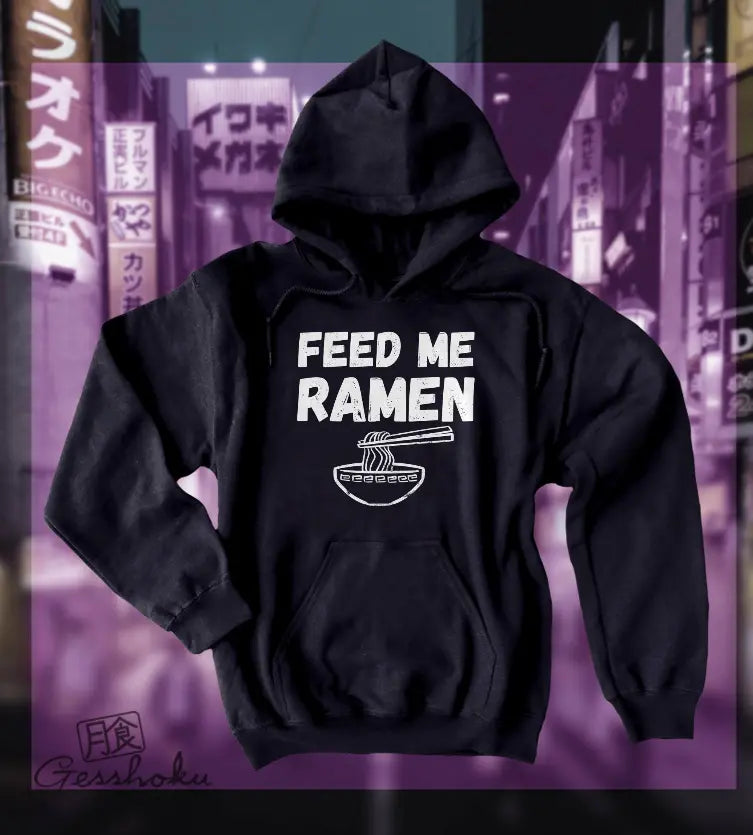 Feed Me Ramen Unisex Fleece Hoodie Gesshoku Designs