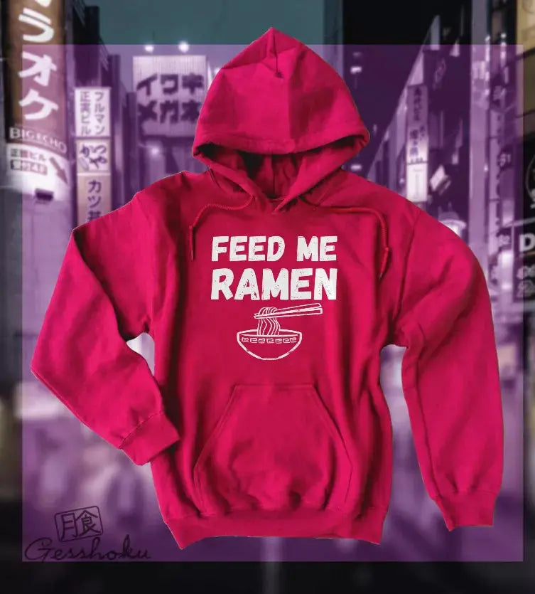 Feed Me Ramen Unisex Fleece Hoodie Gesshoku Designs