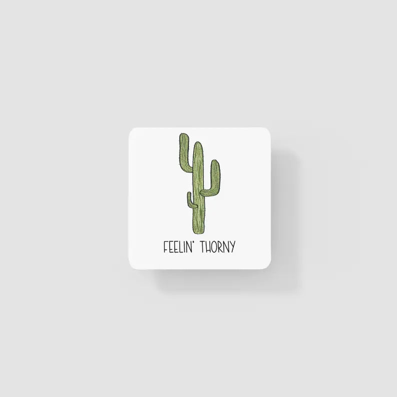 Feelin' Thorny Cactus Coaster Black Cat Bazaar