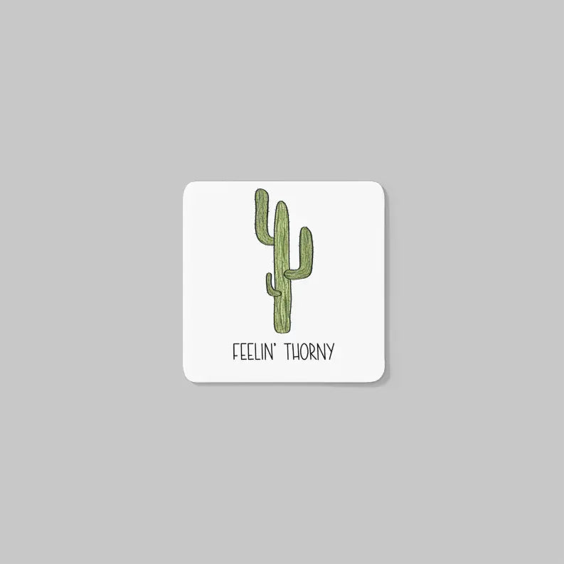 Feelin' Thorny Cactus Coaster Black Cat Bazaar