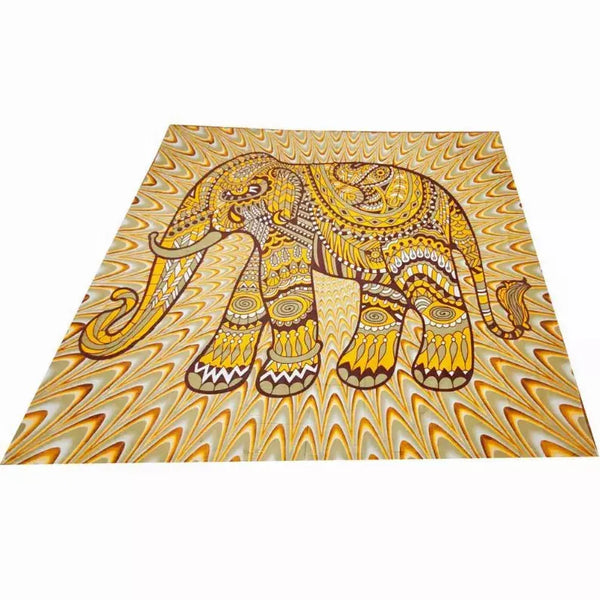 Festival Boho Jeweled Elephant Home Decor Tapestry Wild Lotus