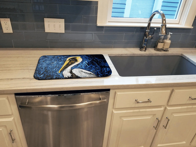 Fierce Pelican Dish Drying Mat Caroline's Treasures