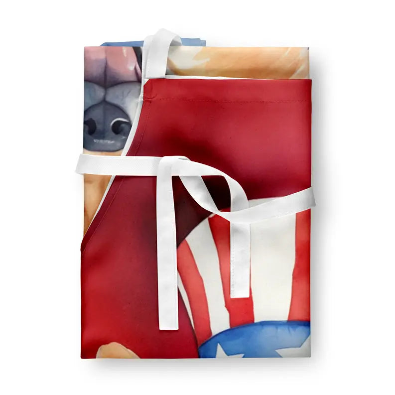Finnish Spitz Patriotic American Apron Caroline's Treasures