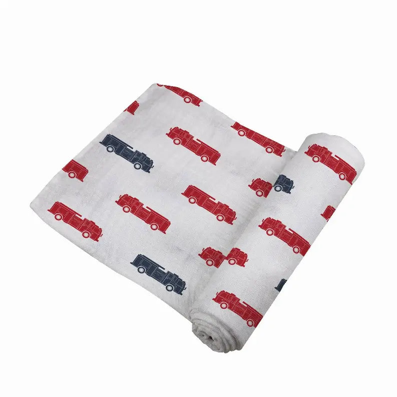 Fire Trucks Swaddle Newcastle Classics