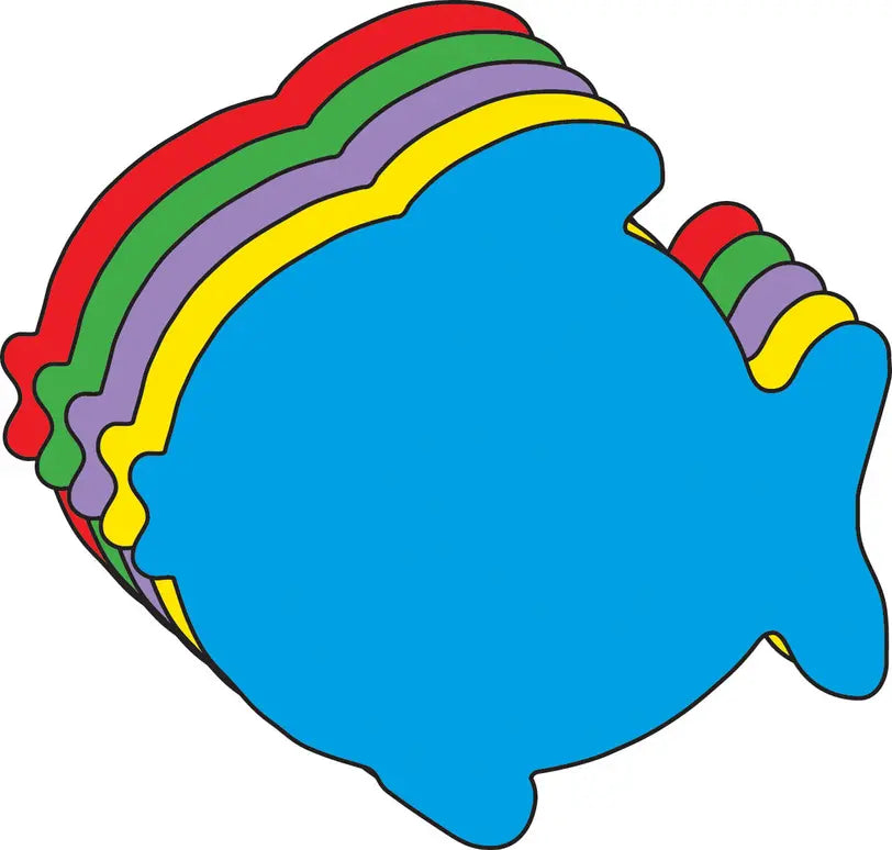 Fish Assorted Color Creative Cut-Outs Creative Shapes