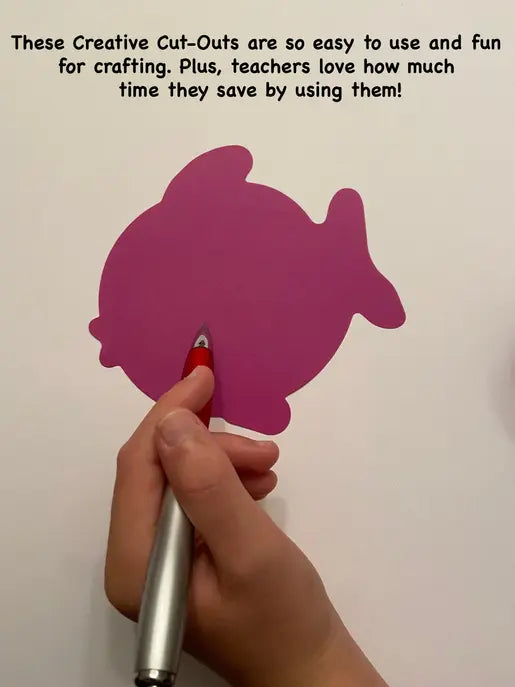 Fish Assorted Color Creative Cut-Outs Creative Shapes