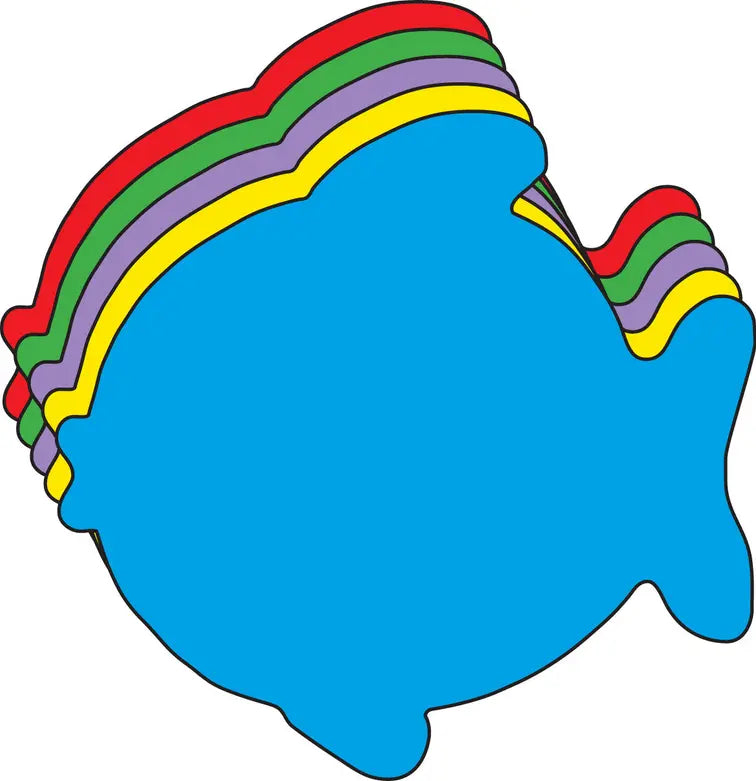Fish Assorted Color Creative Cut-Outs Creative Shapes