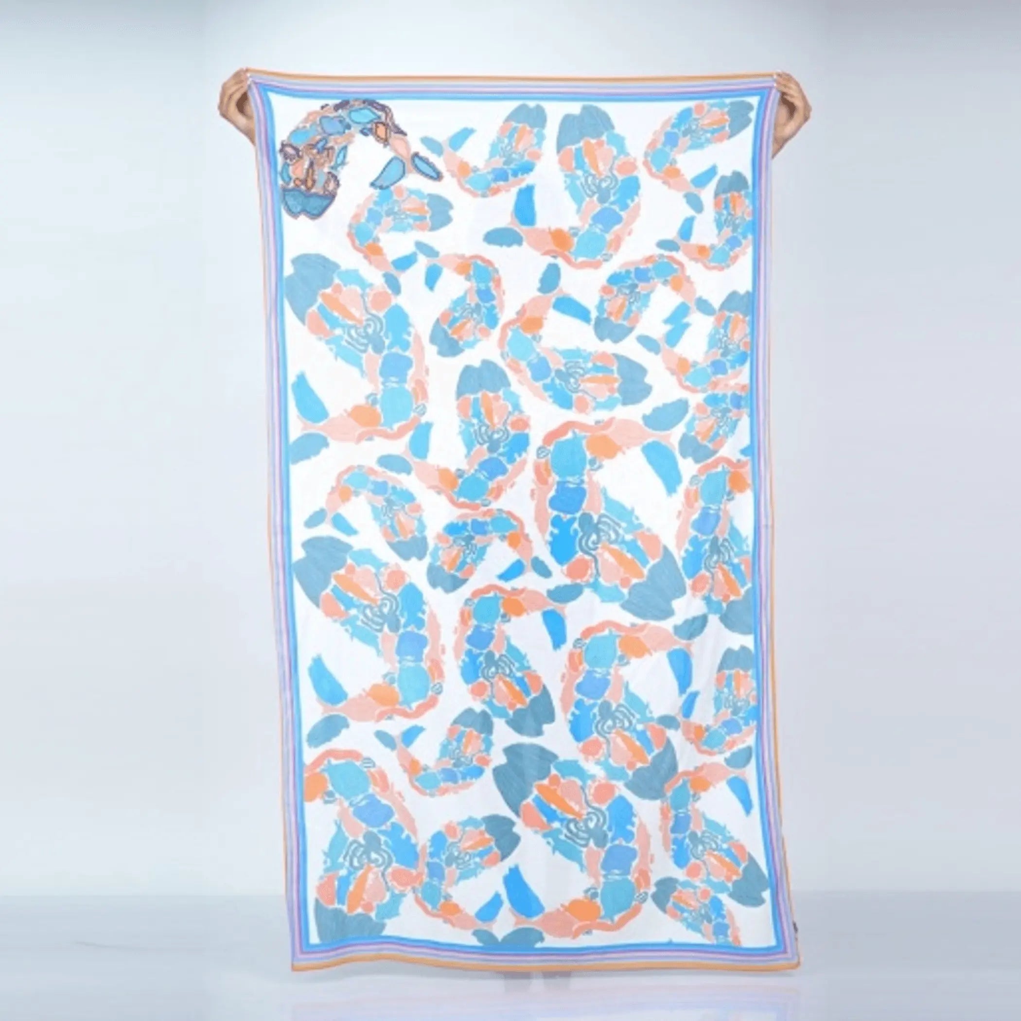 Fish Print Pareo/ Scarf Vismaya