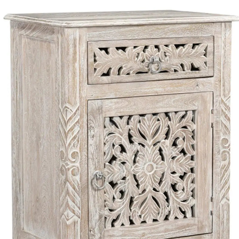 Five Piec White Solid Wood Bedroom Set With Mirror Homeroots Bed & Bath