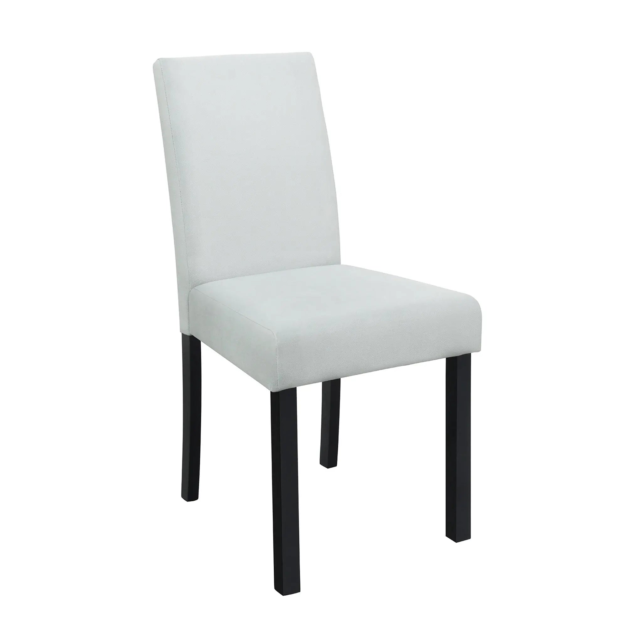 Five Piece Black Faux Marble Dining Set with Four Chairs - GreatEagleInc