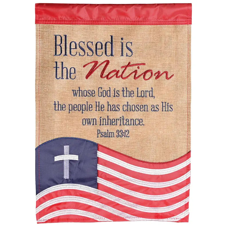 Flag Applique Blessed Nation Dicksons Inc