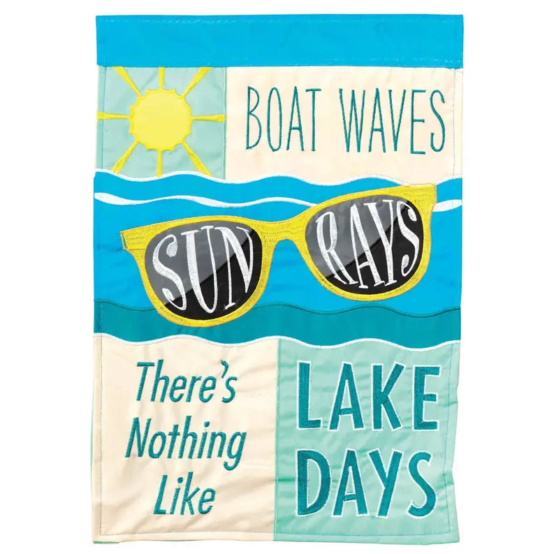 Flag Boat Waves Sun Rays Polyester Dicksons Inc