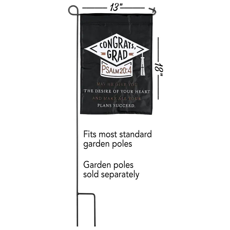 Flag Congrats Grad Psalm 20:4 13x18 Dicksons Inc