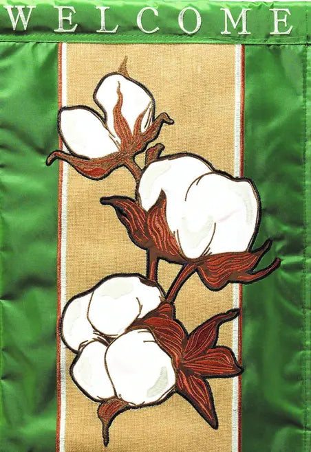 Flag Cotton Welcome Burlap Dicksons Inc