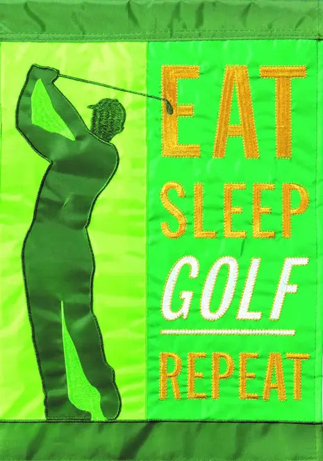 Flag Eat Sleep Golf Repeat Dicksons Inc