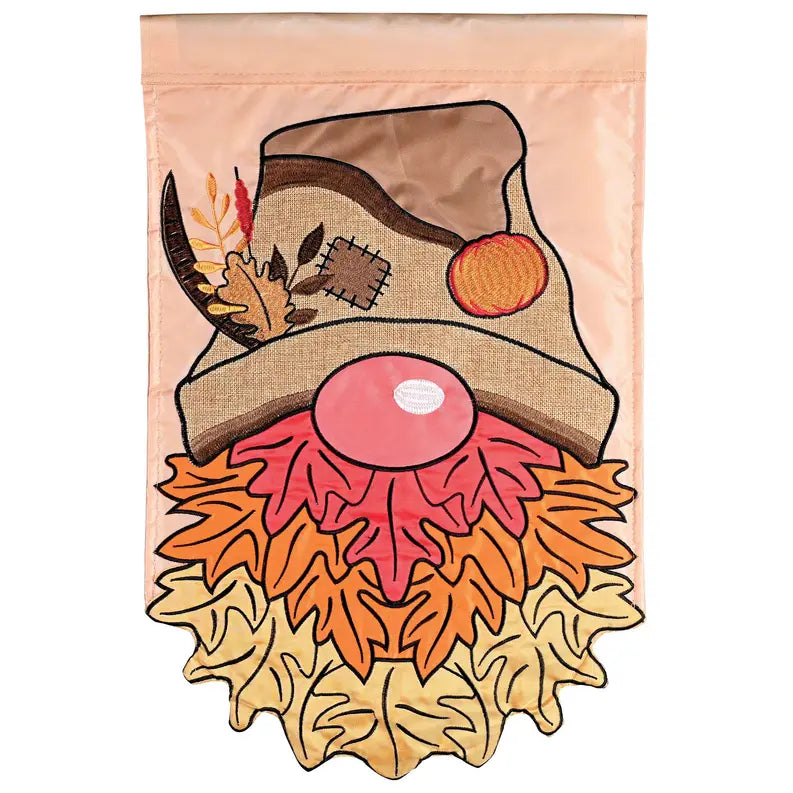 Flag Fall Leaves Gnome 13x18 Dicksons Inc