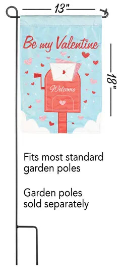 Flag Garden Welcome Hearts Mailbox Dicksons Inc