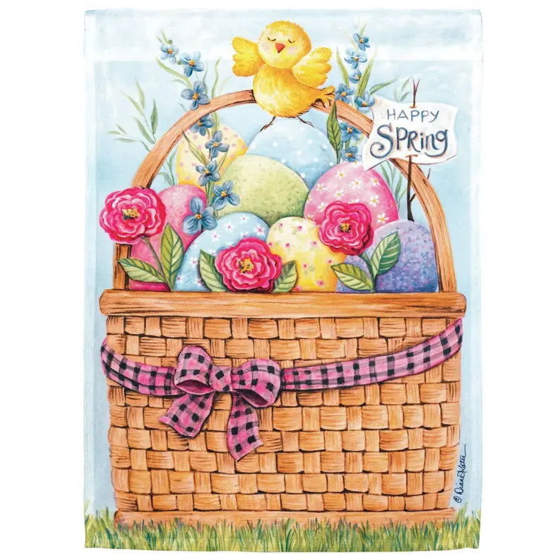 Flag Happy Spring Basket Polyester Dicksons Inc