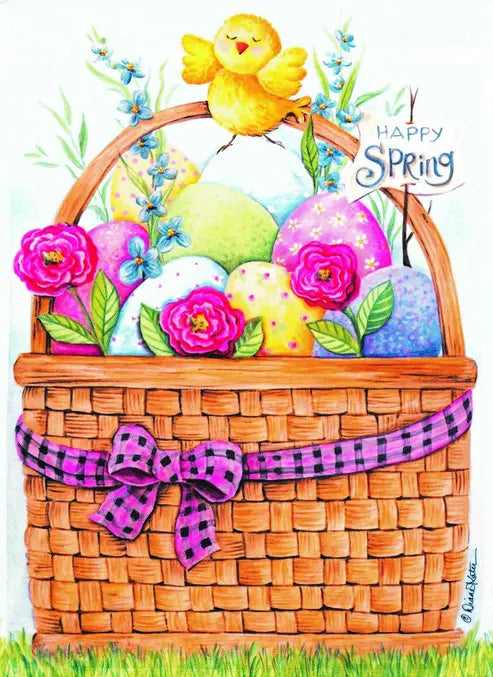 Flag Happy Spring Basket Polyester Dicksons Inc