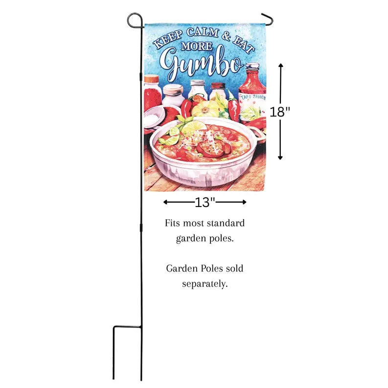 Flag Keep Calm And Eat More Gumbo 13x18 Dicksons Inc