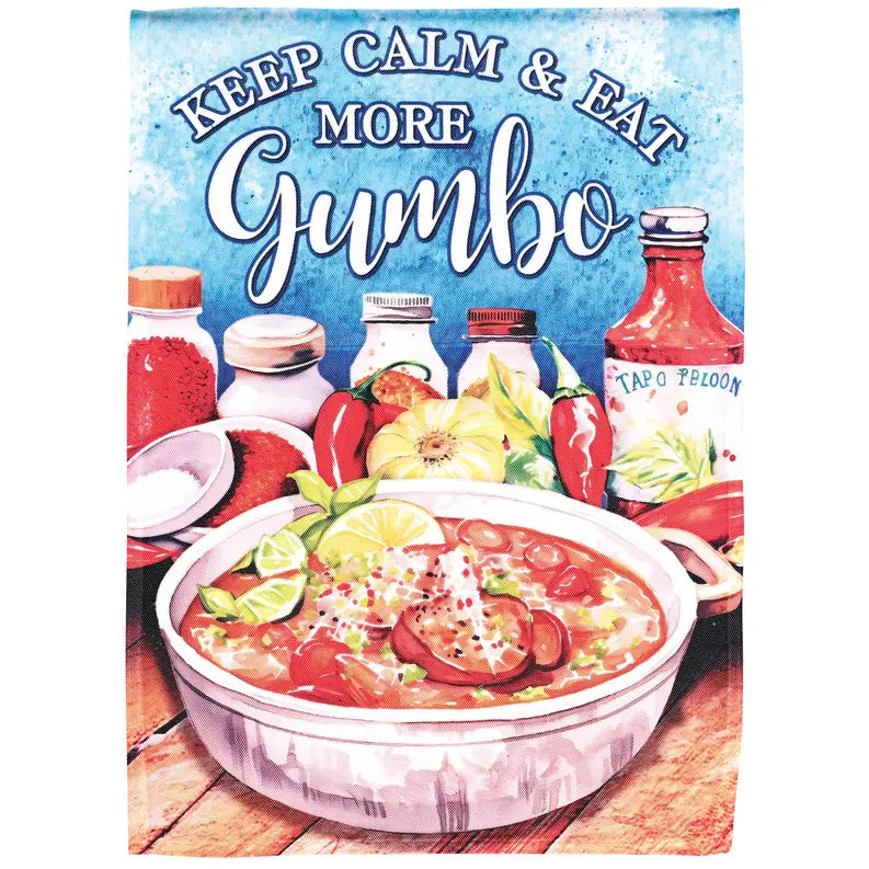 Flag Keep Calm And Eat More Gumbo 13x18 Dicksons Inc
