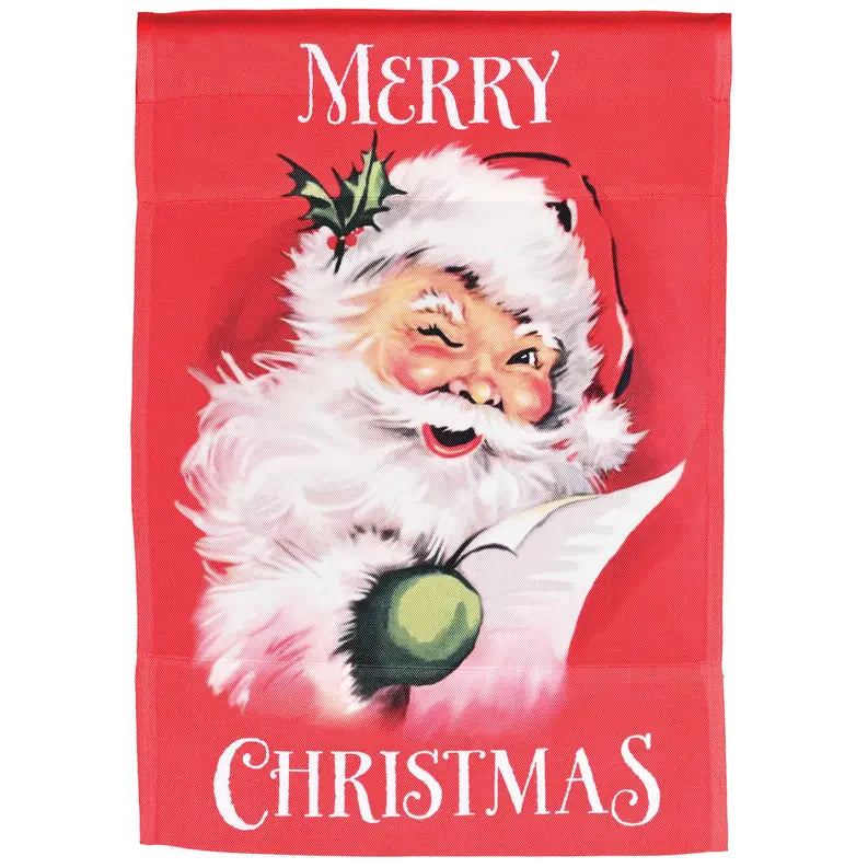 Flag Merry Christmas Santa 13x18 Dicksons Inc